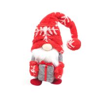 ตกแต่งมนุษย์แคระคริสต์มาสทำด้วยมือ Swedish Tomte Plush โงะเครื่องประดับโต๊ะซานต้าเอลฟ์สแกนดิเนเวีย