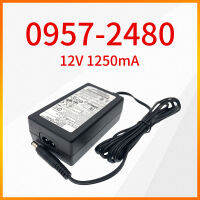 อะแดปเตอร์12V1250ma 0957-2480ดั้งเดิมสำหรับอุปกรณ์ชาร์จสแกนเนอร์ HP GRLYB-0209