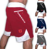 2020 New Quick Dry Mens Sports Running Shorts Active Training Exercise Jogging 2 IN 1 Shorts With Longer Liner 5 Colors