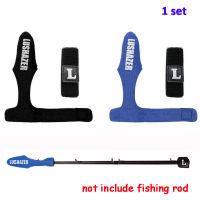 2 ชิ้น/เซ็ต Suspenders Band Belt Wrap Holder Fish Pole Covers Protective Sleeve Fishing Rod Strap Protector+Tie Wrap-Fenpier