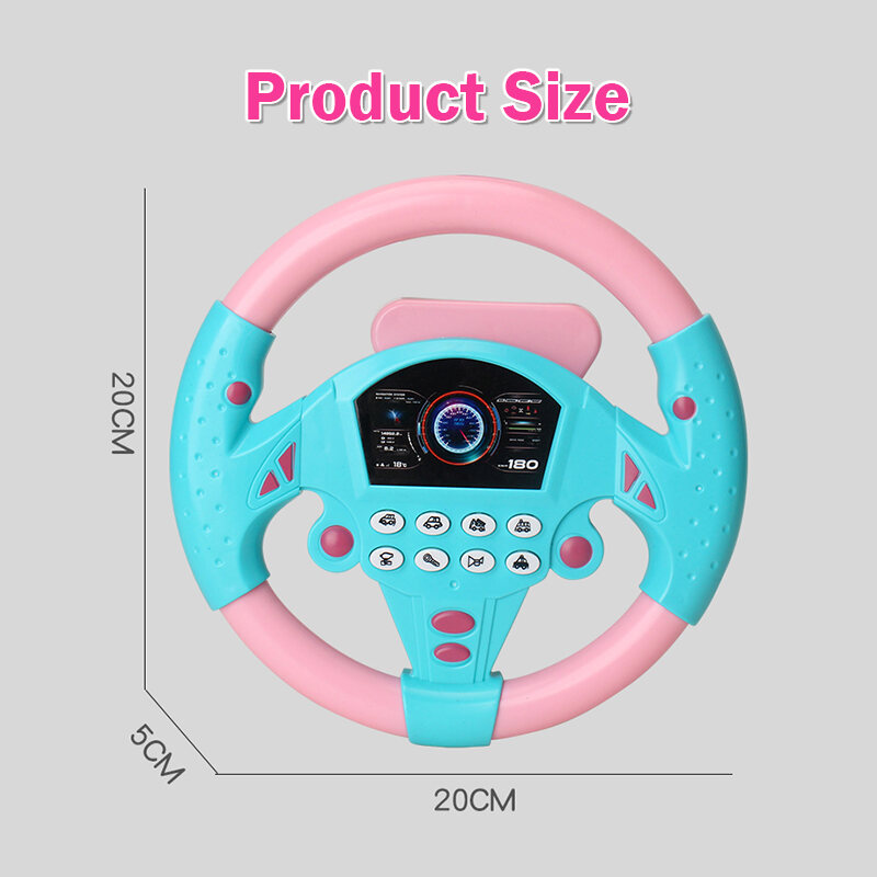 Music Car Steering Wheel Toy Steering Wheel Simulator Early Educational Intelligence for Kids Children Simulator Stereon Main