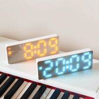 Led Digital Alarm Clocks 3 Levels Brightness Time Temperature Date Display Night Mode Desktop Table Clock 12/24H Anti-disturb