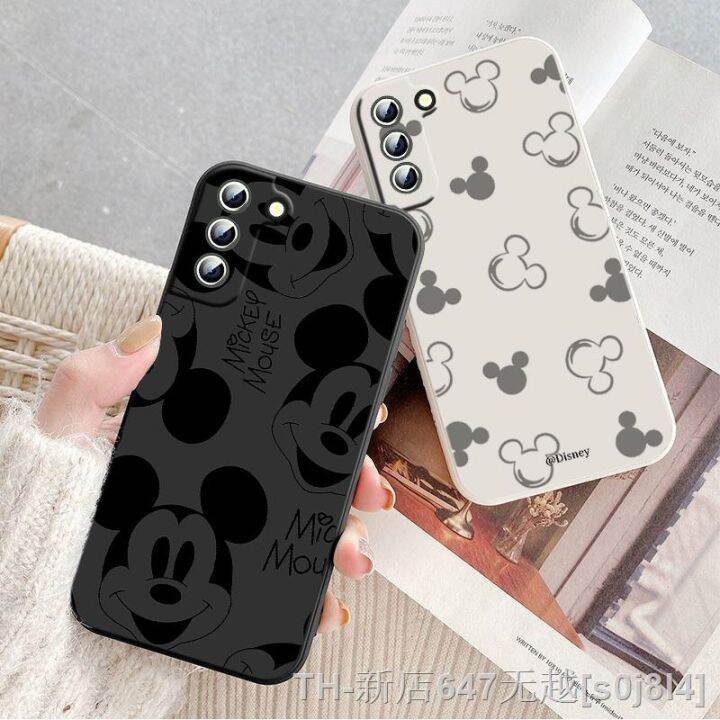 lz-disney-cute-anime-mickey-mouse-phone-case-for-galaxy-samsung-s22-s21-s20-fe-s10-note-20-ultra-plus-lite-5g-liquid-rope-cover