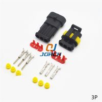 5sets 3Pin Automotive Waterproof connector 282087-1 Sealed Electrical Wire Connectors Plug for AMP Tyco TE Adapter 282105-1 Electrical Connectors