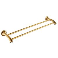 FREE SHIPPING gold clour crystal double towel bar