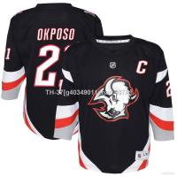 ❁ g40349011chao 037A เสื้อยืดแขนยาว พิมพ์ลาย Jay NHL Buffalo Sabres Okposo Jersey Hockey พลัสไซซ์