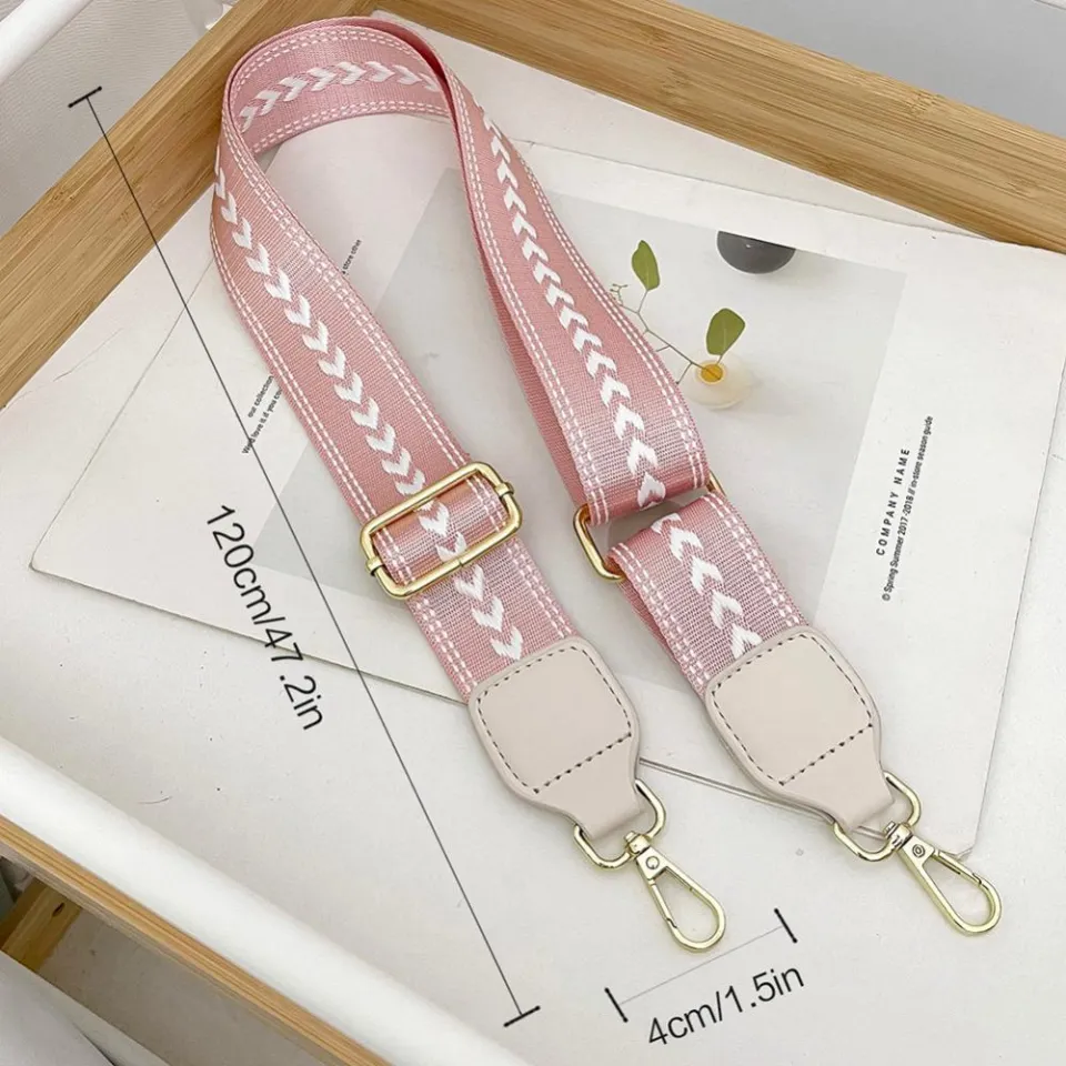 Women Crossbody Bag Strap Wide 4cm Boho Shoulder Strap Adjustable Jacquard  Embroidered Straps for Bags Strap Replacement