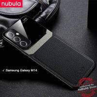 NUBULA เคสสำหรับ Samsung Galaxy M14 (6.6 ") นิ้วฝาหลังโทรศัพท์หนังเนื้อแข็งเคสลูกแก้ว Hp Galaxy M14เคสป้องกันการกระแทกสำหรับ Samsung Galaxy M14