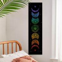 flower Tapestry vertical phase Wall Hanging moon star Carpets Room background