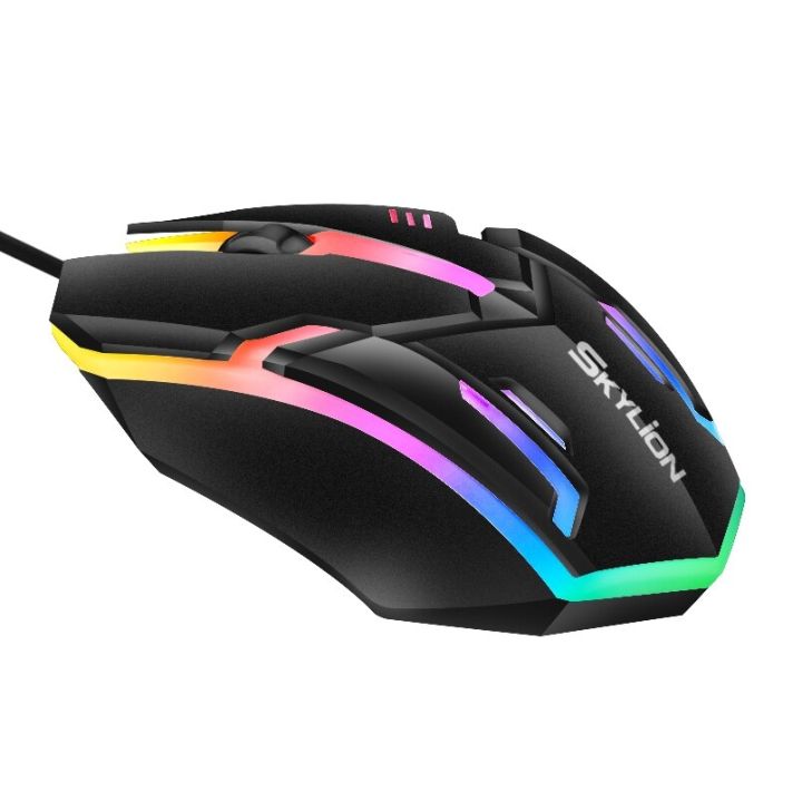 skylion-f1-wired-3-keys-mouse-colorful-lighting-gaming-and-office-for-microsoft-windows-and-apple-ios-system