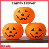 Family Flower Flash Sale ลูกโป่งยางรูปฟักทอง LED มีไฟ5ชิ้น, ลูกโป่งฟักทองตกแต่งงานปาร์ตี้ฮาโลวีนตกแต่งบ้านฟักทองฮาโลวีนนอกบ้าน