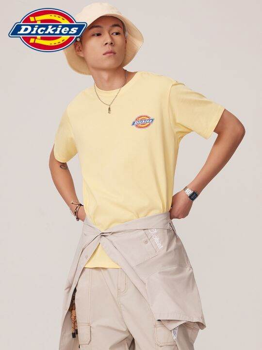 dickies-เสื้อยืดบอร์ดน้ำหนักเบารุ่นพื้นฐานแขนสั้นสำหรับผู้ชาย2023ใหม่ฤดูใบไม้ผลิและฤดูร้อนผ้าฝ้ายตัวสั้น8905