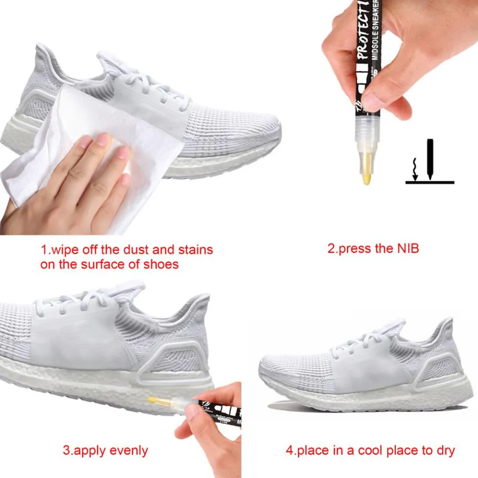 White Trainer Pen Midsole Restore Sneaker Marker Waterproof Shoe Whitener
