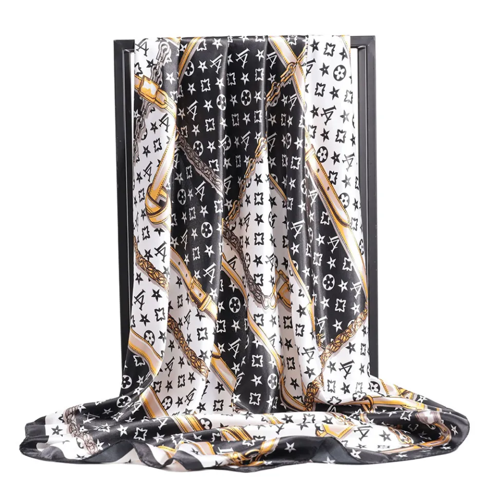 Printed Louis Vuitton Scarf For Casual Wear, Size: 90 X 90