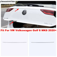 ด้านหลัง Tail Gate Trunk ประตู Strip ตกแต่งฝาครอบสแตนเลสอุปกรณ์เสริมสำหรับ VW Volkswagen Golf 8 MK8 2020 - 2023