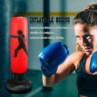 Kickboxing Muay Thai Inflation Free-Stand Tumbler Boxing Training Pillar Sandbag Multi-function Equipment for Exercise