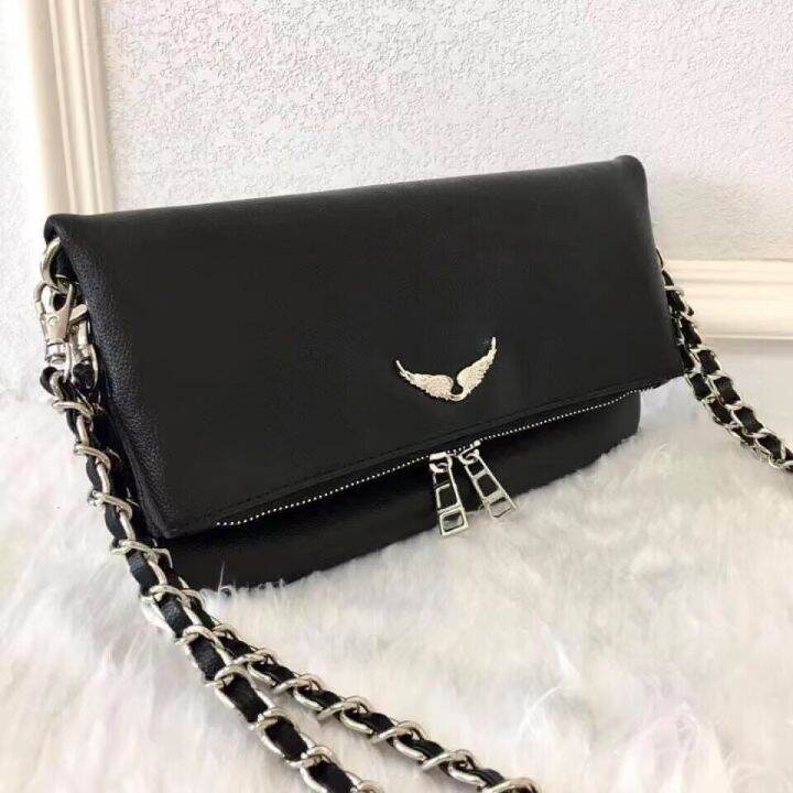 Zadig Voltaire Bag Litchi Lady Messenger Zadig Bag Elegant Cross Body