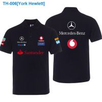 ❅✒✴ York Hewlett Mercedes F1 team take fanboy short sleeve polo shirt overalls choli men and women can be customized