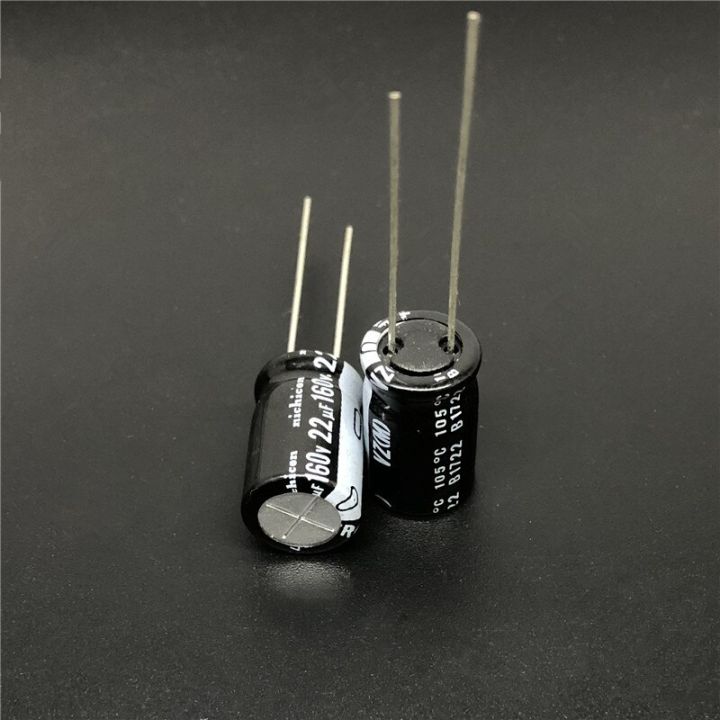 10pcs-100pcs-22uf-160v-nichicon-vz-series-10x16mm-wide-temperature-range-160v22uf-aluminum-electrolytic-capacitor