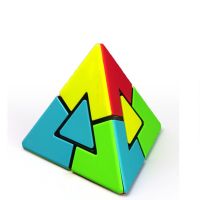 1 PC Plastic Smart Cube Pyramid Speed Cube Magnetic Charging Cube Magic Cube Puzzle Toy Educational toys