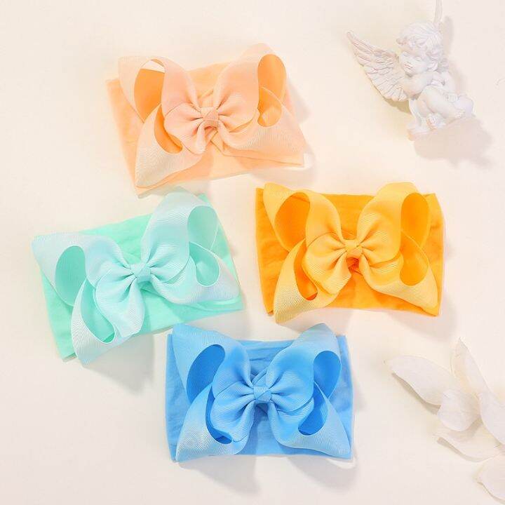 1ชิ้นที่คาดผม-kado-bayi-bando-bayi-baru-lahir-bando-bayi-ของขวัญนุ่มพิเศษ20สีโบว์ริบบิ้นขนาดใหญ่-bando-bayi-สาวเครื่องประดับผม-bandana-กว้าง