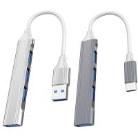 [HOT HAIXWLXKWW 589] 4พอร์ต USB Splitter Expander C HUB 3.0ประเภท Dock Station Adapter สำหรับแล็ปท็อปการถ่ายโอนข้อมูลความเร็วสูง