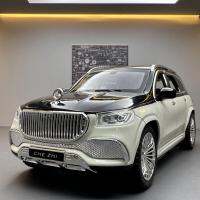 รถอัลลอยรุ่น Maybach GLS600 พร้อมเสียงและแสงดึงกลับของเล่นโมเดลดนตรีออฟโรด ~