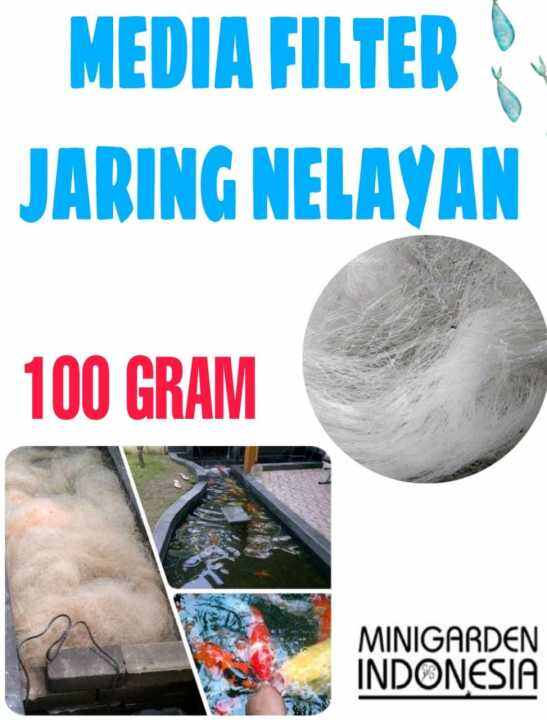 JARING NELAYAN 100 GRAM media filter kolam koi aquarium jaring bekas