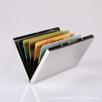 Men metal card holder card bag multi-function box card wallet business card holder --A0509