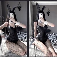 AEOZAD Bunny Girl Sakurajima เชียงใหม่คอสเพลย์ Traje para Mulheres บอดี้สูท De Coelho Couro Falso Macacão เซ็กซี่ Senpai