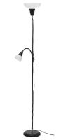 TÅGARP Floor uplighter/reading lamp, black/white (ทัวการ์ป โคมอัพไลท์/โคมไฟอ่านหนังสือ, ดำ/ขาว)