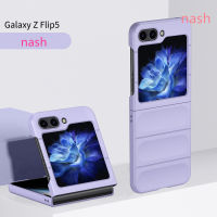 สำหรับ Samsung Galaxy Z Flip5เลนส์ป้องกันไม่ติดลายนิ้วมือเคสโทรศัพท์กันกระแทกเป็นมิตรกับผิวหรูหรา