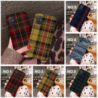 Casing หรับ iPhone 11 12 Mini X Xs XR Pro Max 6+ 6s+ 7+ 8+ 6 7 8 Plus 5 5s SE 2020 MA41 Plaid texture shirt Art Fashion Pattern Phone เคสโทรศัพท์ อ่อนนุ่ม TPU Black ปก