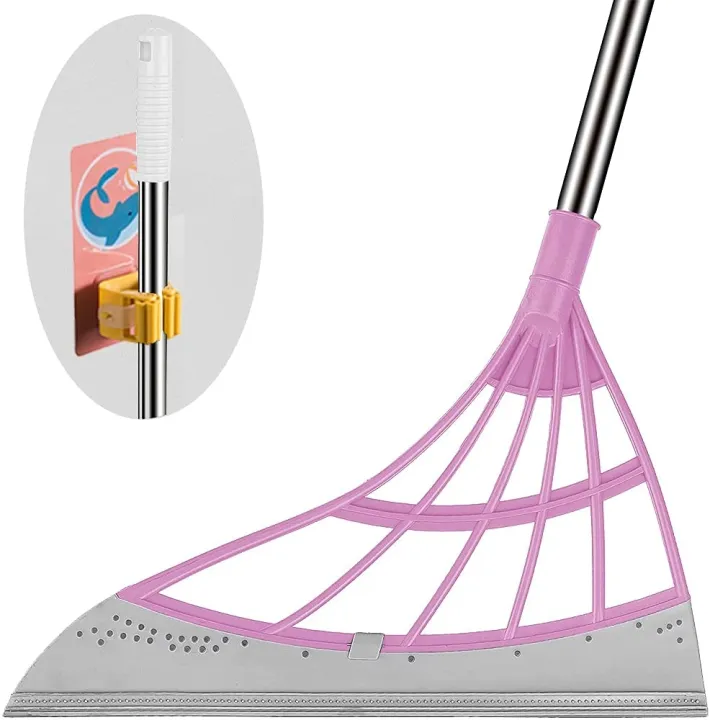 Z0ne Multifunction Magic Broom Bathroom Floor Wiper Sweep Hair Wiper