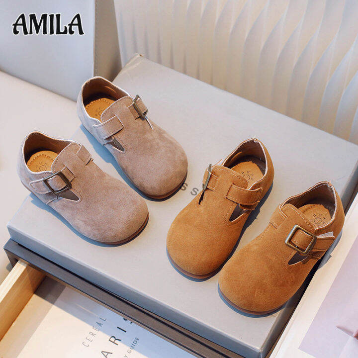 amila-รองเท้า-birkenstock-รองเท้าหนังหญิง-รองเท้าเด็กใหม่-รองเท้าลำลองชาย