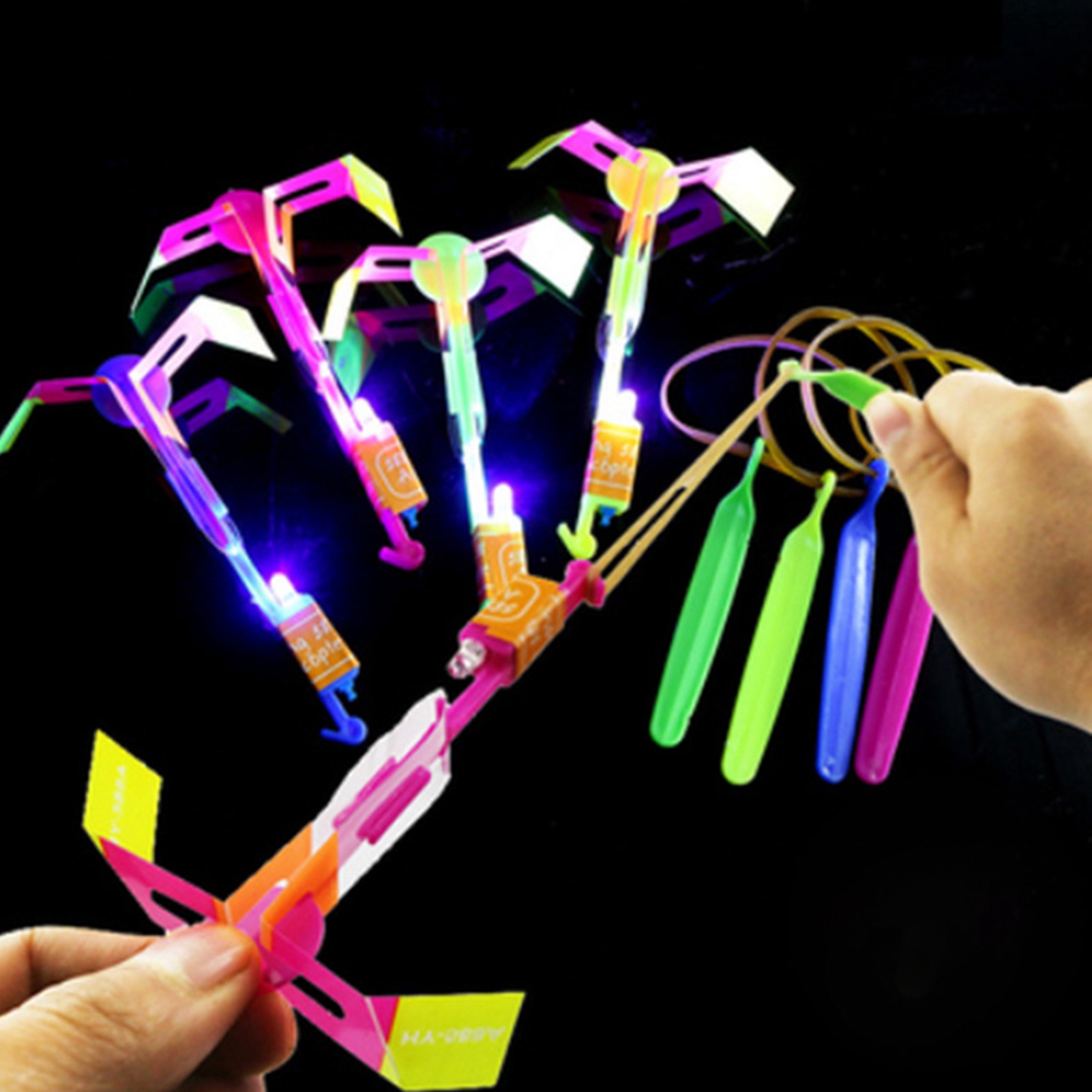 12-Pack LED Helicopter Shooters UK SELLER 