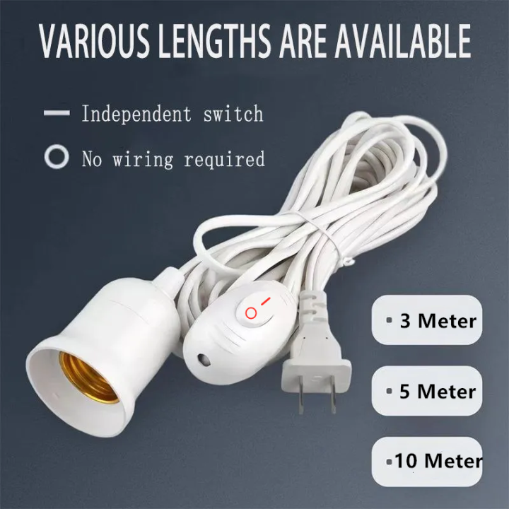 2X Light Lamp Photo Studio E27 AC Socket Photography 1.8M