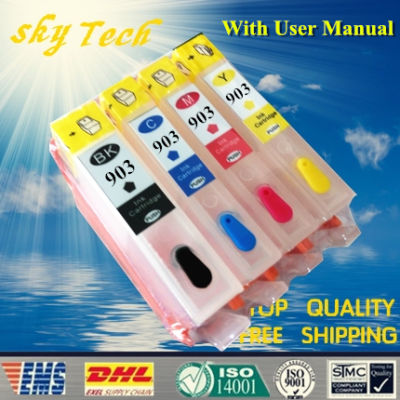 Empty refill cartridges For HP902 HP903 HP904 HP905   For HP Officejet Pro 6950 / 6960 / 6970 / 6954 / 6962 etc  without Chip Ink Cartridges