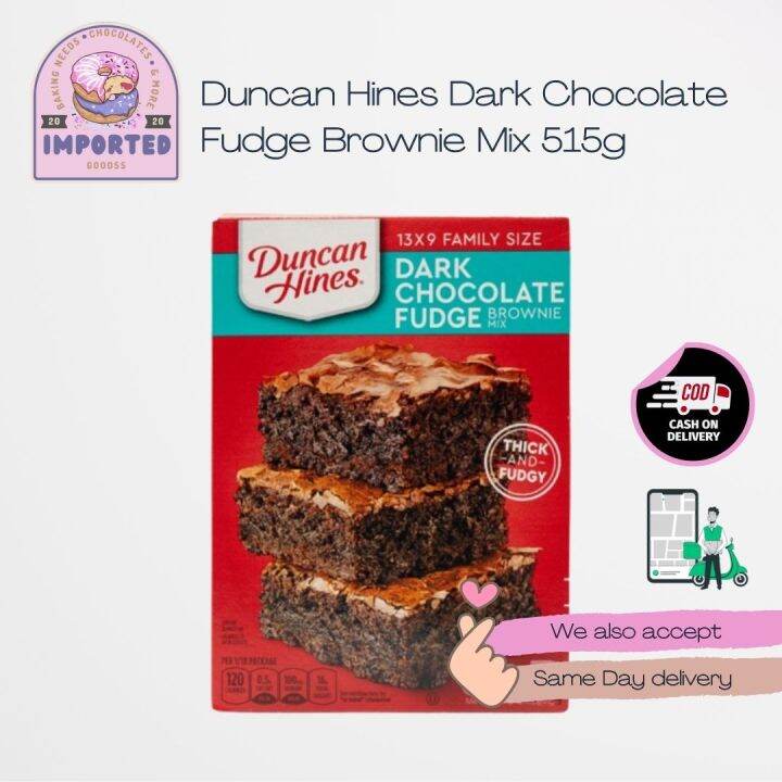 Duncan Hines Dark Chocolate Fudge Brownie Mix 515g Lazada PH