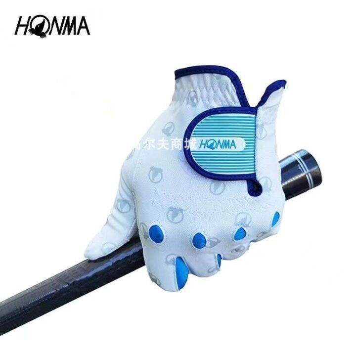 honma-golf-ladies-gloves-non-slip-leather-breathable-all-weather-synthetic-wear-resistant-hands-authentic-golf