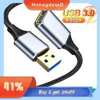 HONEYDEWD เว็บแคมสำหรับเว็บแคม ความเร็วสูงความเร็วสูง แฟลชไดรฟ์ USB สายเคเบิลต่อขยาย3.0 USB สายดาต้า อะแดปเตอร์ OTG ตัวผู้-ตัวเมีย