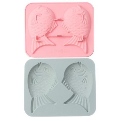 GL-แม่พิมพ์ ซิลิโคน รูปปลา 2 ช่อง (คละสี) Fish Silicone Mold