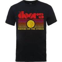 Hot sale The Doors band graphic Mens 100% Cotton Round Neck Short Sleeve T-Shirt  Adult clothes