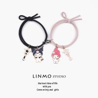 COD DSFERGWETERW 2Pcs Korean Ins Fashion Cartoon Kuromi Star Delu Magnetic Couple Bracelet Good Friend Bracelet Best Gift Unisex