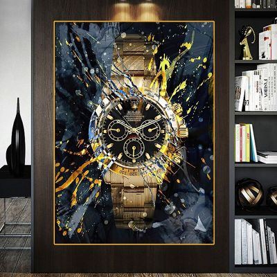 Cool Watch ภาพวาดผ้าใบ Modern Graffiti Art โปสเตอร์พิมพ์โซฟา Backg ผนังห้องนั่งเล่นตกแต่งบ้าน