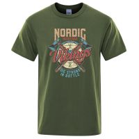 Nordic Heritagevikings Movie Printing Men Breathable Tee Clothes Loose Tshirts Male Gildan