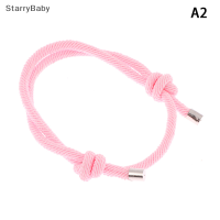 StarryBaby สร้อยข้อมือเชือกมิลานแบบเรียบง่ายสำหรับผู้ชายและผู้หญิงสร้อยข้อมือด้ายสีแดงแบบปรับได้ทำด้วยมือสร้อยข้อมือคู่ของขวัญสำหรับเพื่อนที่ดีที่สุด