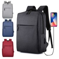 Simple Business Backpack Mens Multifunctional USB Charging Fashion Business Bag for Apple Xiaomi Macbook Asus Dell Lenovo Bag