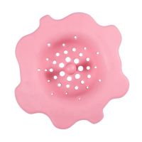 New Cute Kitchen Accessories Sink Waste Strainer Plug Drain Stopper Basket Filter Pink