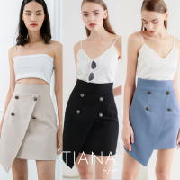 TIANA - Khai Slimming Skirt กระโปรงสั้นทรงเอ ผ่าเฉียง เก็บทรง